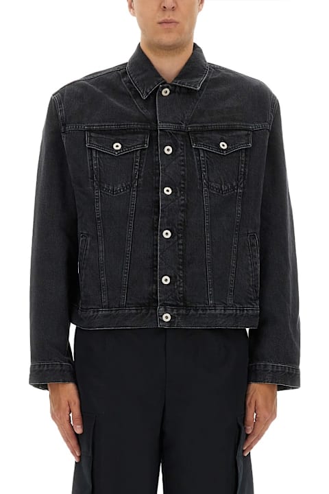 Kenzo for Kids Kenzo Truker Jacket With "boke Flower" Embroidery