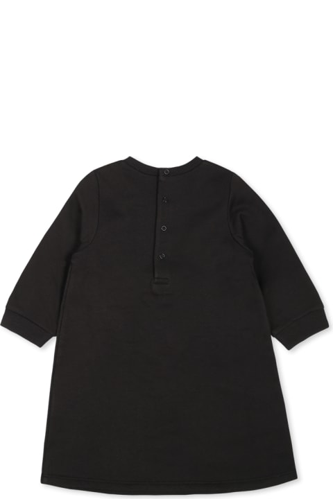 Homeware Marc Jacobs Black Dress For Baby Girl With Bag Print
