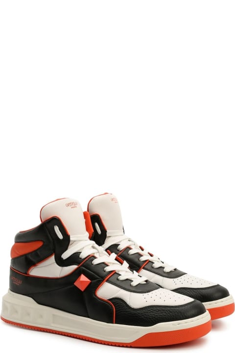 Valentino Garavani Shoes for Men Valentino Garavani Garavani One Stud Leather Sneakers