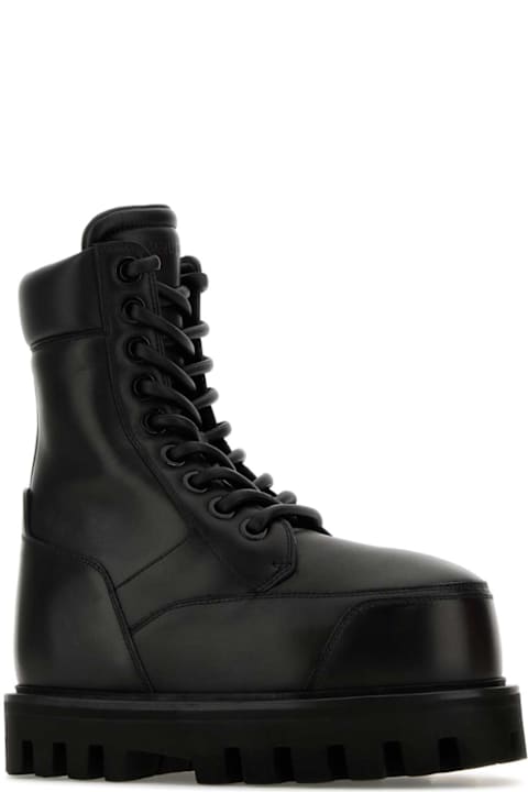 Alexander McQueen Boots for Women Alexander McQueen Black Leather Ankle Boots