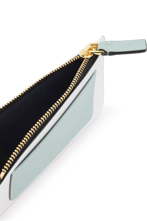 Wallets for Women Marni Tricolor Zippered Cardholder