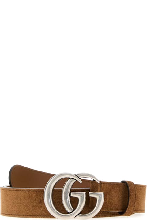 Gucci Camel Suede Belt