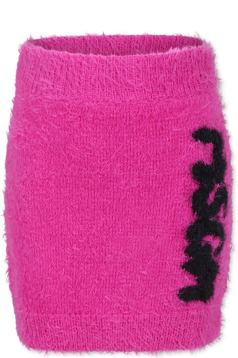 Homeware MSGM Fuchsia Skirt For Girl With Logo