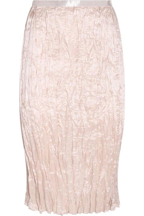 Acne Studios for Women Acne Studios Runched Detailed Satin Skirt