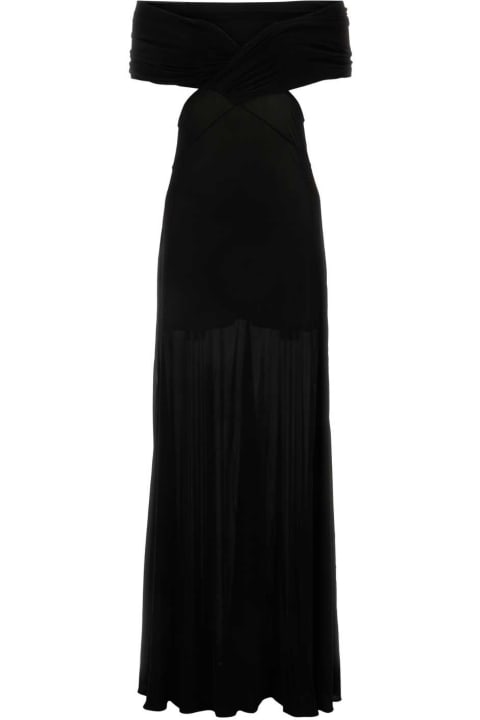 Fashion for Women Saint Laurent Black Viscose Long Dress