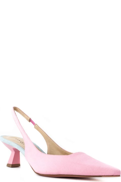 Roberto Festa High-Heeled Shoes for Women Roberto Festa Arabel Pink Fabric Slingback