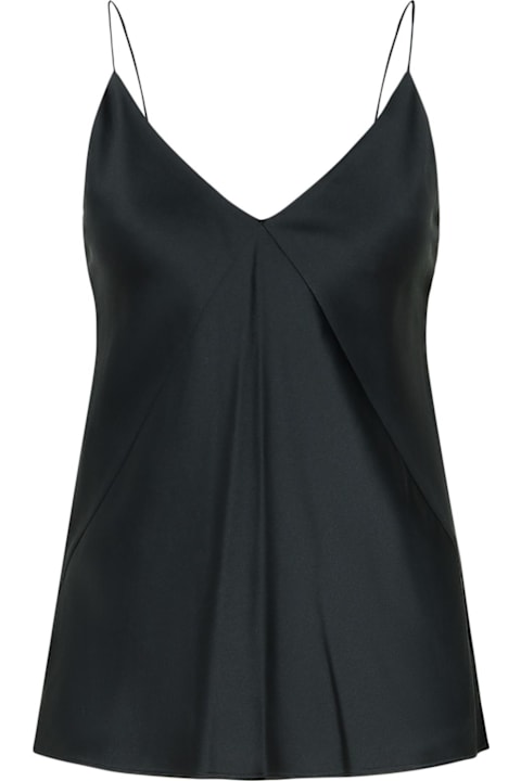 Max Mara for Women Max Mara 'metello' Black Silk Top