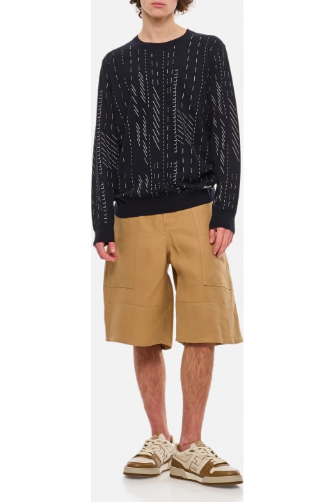 Fendi Sweaters for Men Fendi Allover Crewneck Sweater