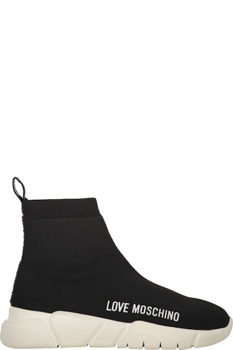 Love Moschino Sneakers for Women Love Moschino Knitted Sock-style Sneakers