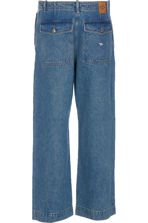 Jeans for Men Maison Kitsuné Workwear Denim Jeans