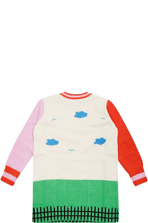 Stella McCartney for Kids Stella McCartney Farmyard Intarsia Crewneck Knitted Dress