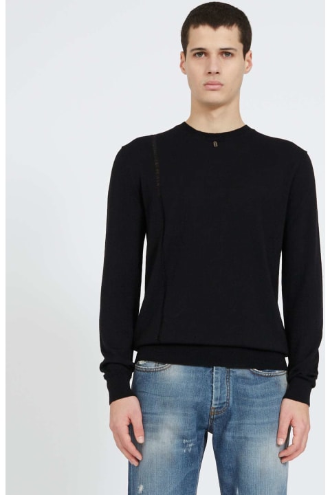 John Richmond Sweaters for Men John Richmond Mesh With Contrasting Edges