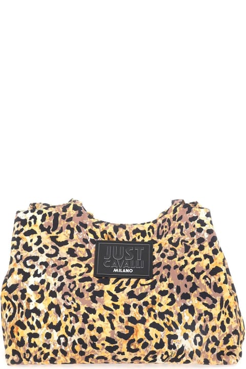 ウィメンズ Just Cavalliのトートバッグ Just Cavalli Leopard Print Shoulder Bag