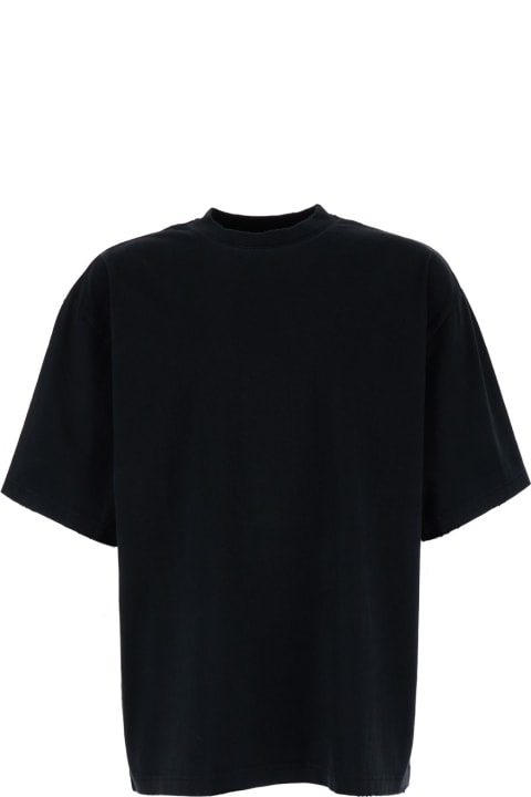 Axel Arigato Topwear for Men Axel Arigato Black Crew Neck T-shirt In Cotton Man