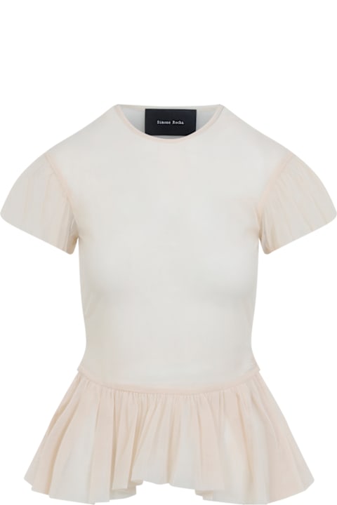 Homeware Simone Rocha Sheer Ballet Peplum Top