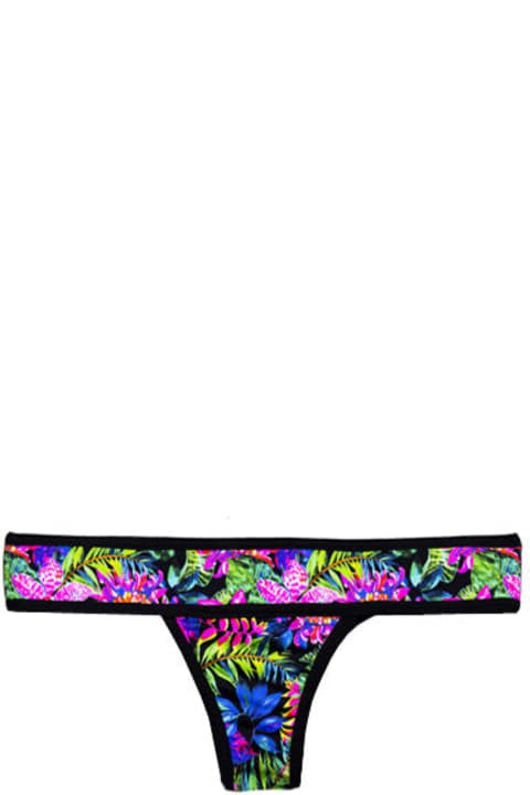أدوات منزلية MC2 Saint Barth Flower Swim Briefs Scuba Fabric