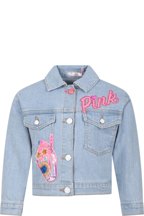 Billieblush Coats & Jackets for Girls Billieblush Denim Jacket For Girl With Sequin Patch