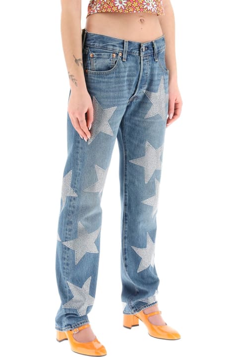 Collina Strada Jeans for Women Collina Strada 'rhinestone Star' Jeans X Levis