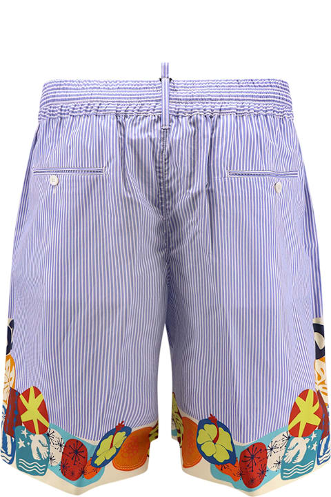 Dsquared2 Pants for Men Dsquared2 Dsquared2 Summer Lovers Cotton Bermuda Shorts