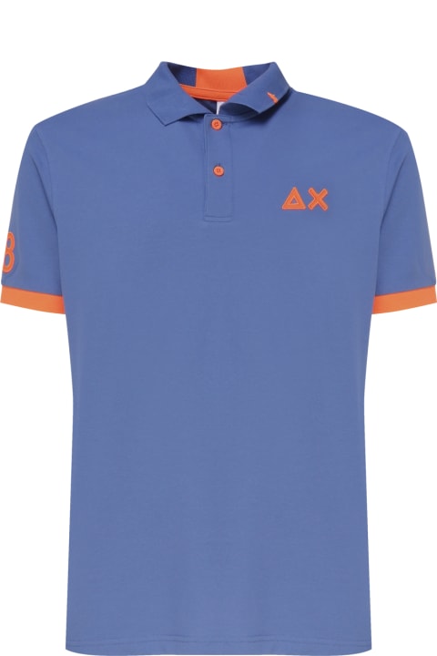 Clothing Sale for Men Sun 68 Polo T-shirt With Front Logo