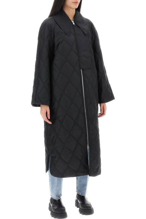 Ganni Coats & Jackets for Women Ganni Quilted Oversized Coat