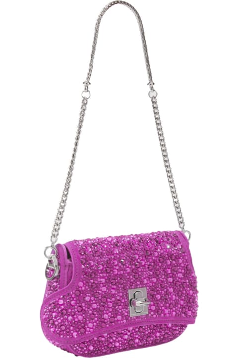 Fashion for Women Ermanno Scervino Fuchsia Audrey Bag With Crystals