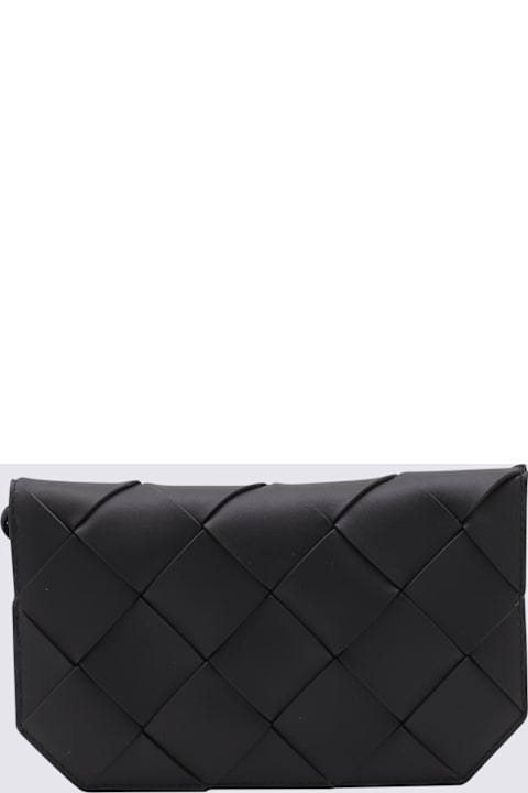 Bottega Veneta for Men Bottega Veneta Black Leather Diago Long Wallet