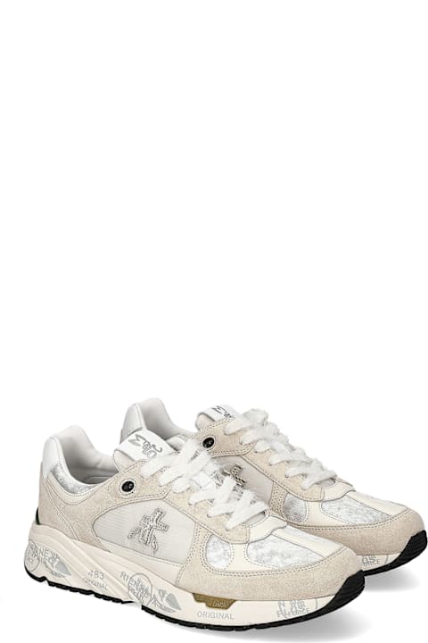 White Premiata Sneakers for Women White Premiata Sneaker Mase 7005 Cream