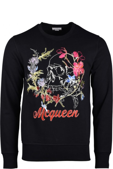 Alexander McQueen Fleeces & Tracksuits for Men Alexander McQueen Logo Embroidered Sweatshirt