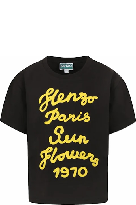 Kenzo Kids T-Shirts & Polo Shirts for Boys Kenzo Kids Grey T-shirt For Boy With Logo