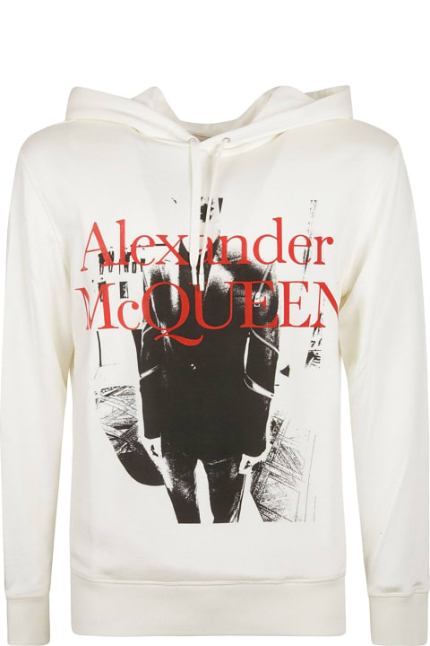 Alexander McQueen for Men Alexander McQueen Printed Hooded Sweatshirt