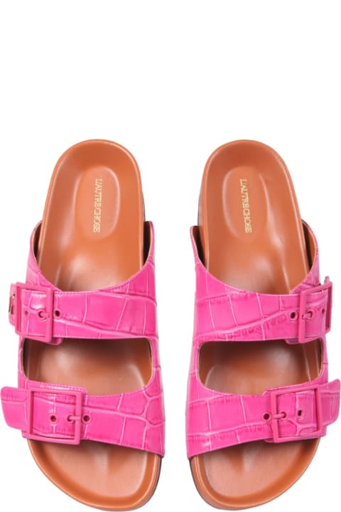 L'Autre Chose Shoes for Women L'Autre Chose Sandals With Coconut Print Leather