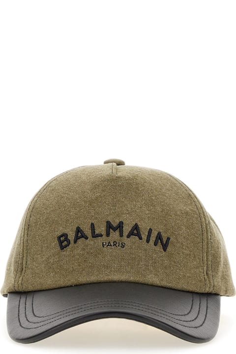 Balmain Hats for Men Balmain Baseball Hat With Logo