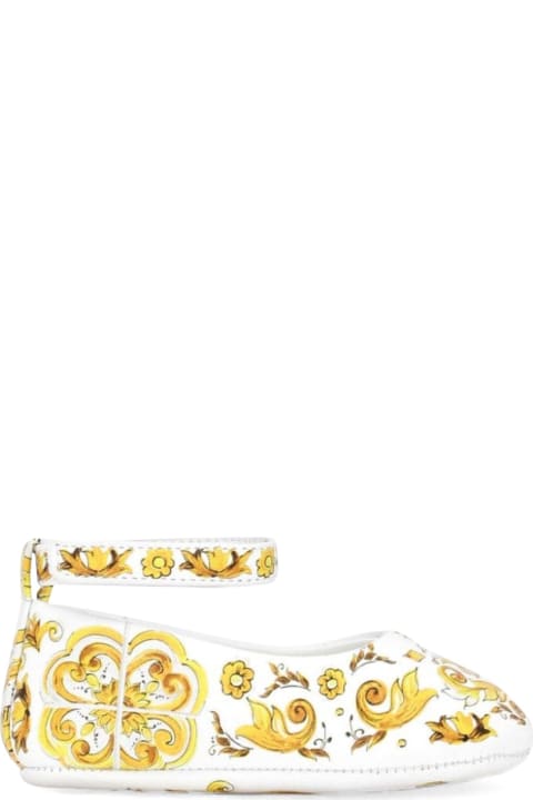 ベビーガールズ Dolce & Gabbanaのシューズ Dolce & Gabbana Ball. With Tassel Strap Stam Azulejos Yellow