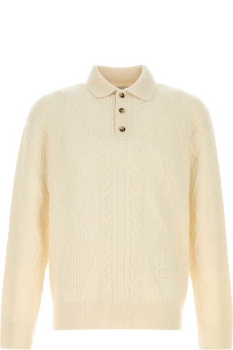 Burberry Sweaters for Men Burberry Ivory Alpaca Blend Sweater