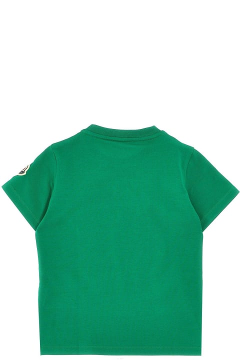 Moncler T-Shirts & Polo Shirts for Baby Girls Moncler Logo Printed Crewneck T-shirt