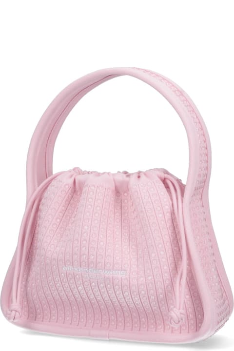 Alexander Wang Totes for Women Alexander Wang Small Tote Bag With 'ryan' Rhinestones