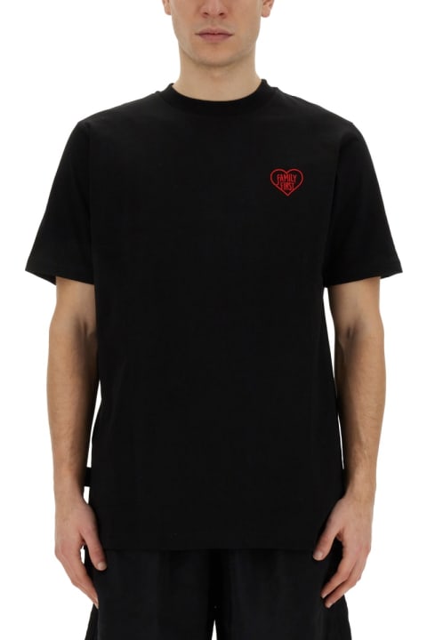 Family First Milano for Men Family First Milano T-shirt With Heart Embroidery