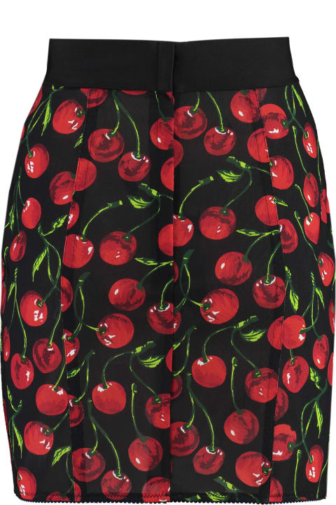 Skirts for Women Dolce & Gabbana Mini-skirt With All-over Cherry Print
