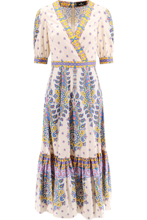 Etro فساتين لـ السيدات Etro Flounced Cotton Dress