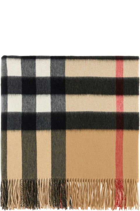 Homeware Burberry Embroidered Cashmere Blanket