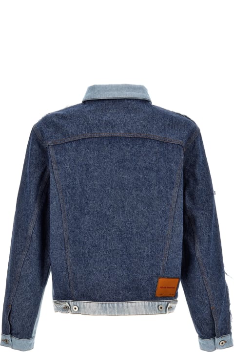 HERON PRESTON Coats & Jackets for Men HERON PRESTON Patchwork Denim Jacket