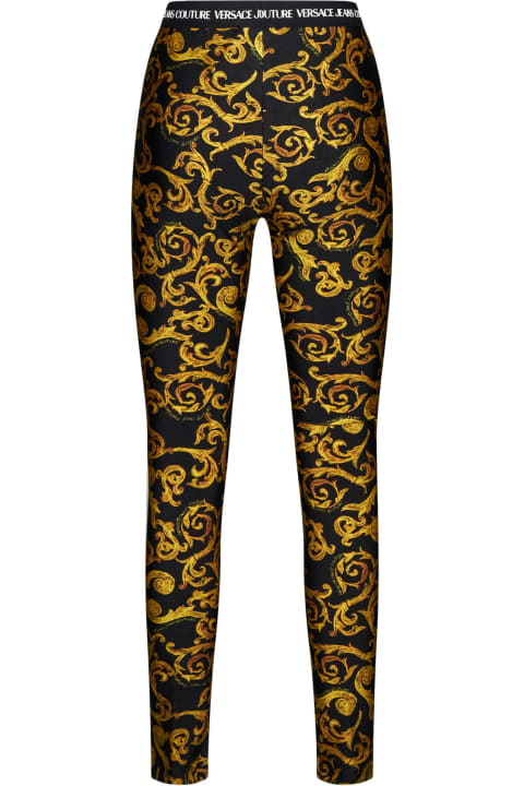 Pants & Shorts for Women Versace Jeans Couture Printed Leggings Versace Jeans Couture