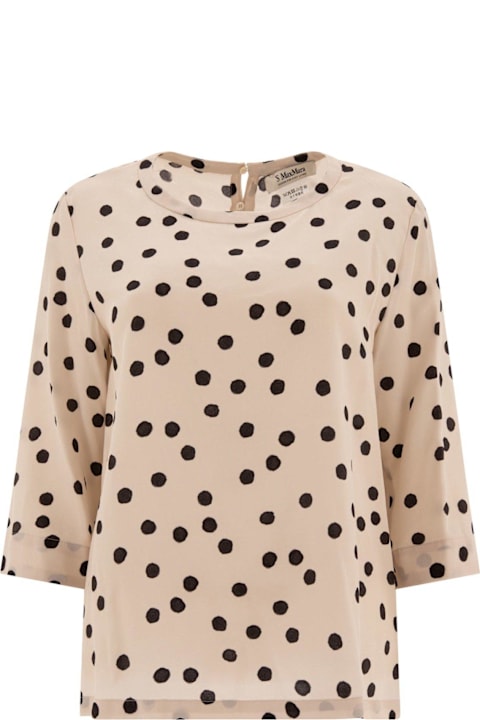 'S Max Mara Topwear for Women 'S Max Mara All-over Dot Printed Crewneck Top