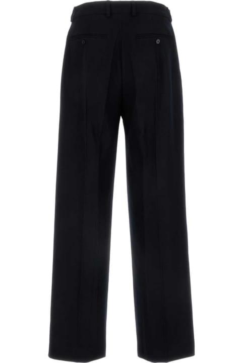 Dries Van Noten سراويل لـ القسم الرجالي Dries Van Noten Midnight Blue Wool Penrud Pant