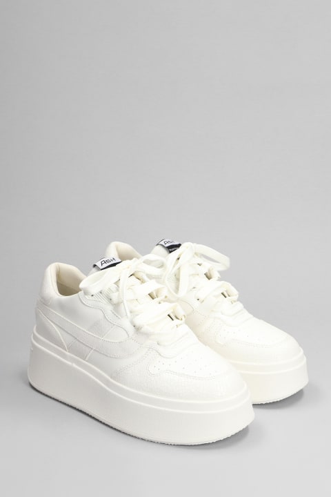 Wedges for Women Ash Match Sneakers In White Leather