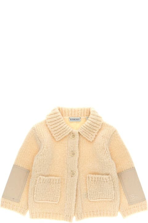 Topwear for Baby Boys Burberry Knitted Coat