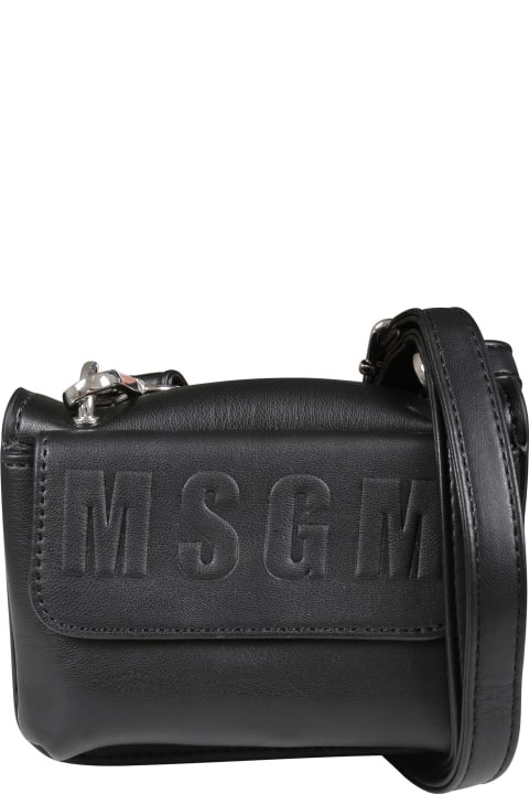 Fashion for Girls MSGM Black Bag For Girl With Logo