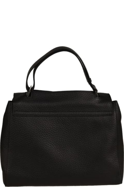 Bags for Women Orciani Sveva Soft Medium Shoulder Bag In Leather With Shoulder Strap