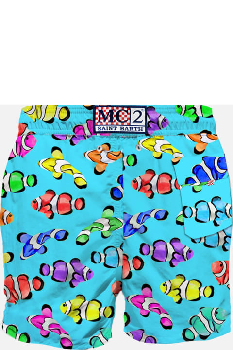 MC2 Saint Barth Swimwear for Men MC2 Saint Barth Man Classic Swim Shorts With Multicolor Clownfish Print